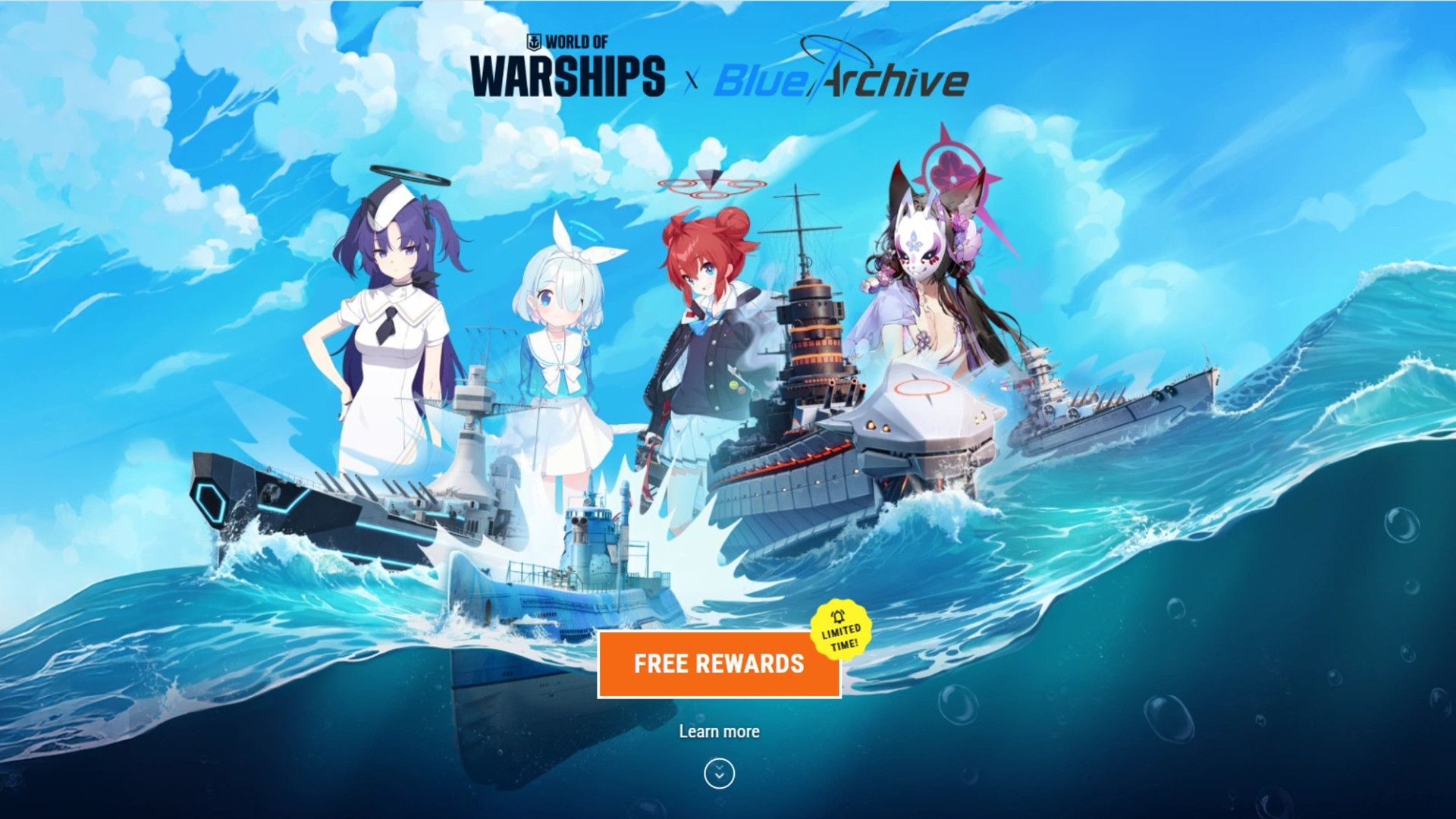 World of Warships & Blue Archive collaboration 2026