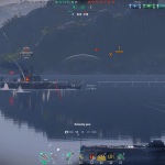 Aiming at Enemy Ship.