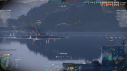 Aiming at Enemy Ship.