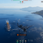 Torpedo Bomber Taking Off from Aircraft Carrier.