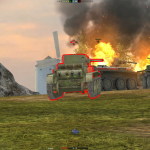 Destroyed enemy tanks