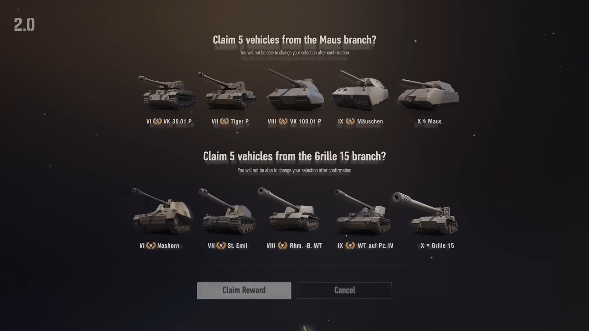 Any two tier 10 for free.