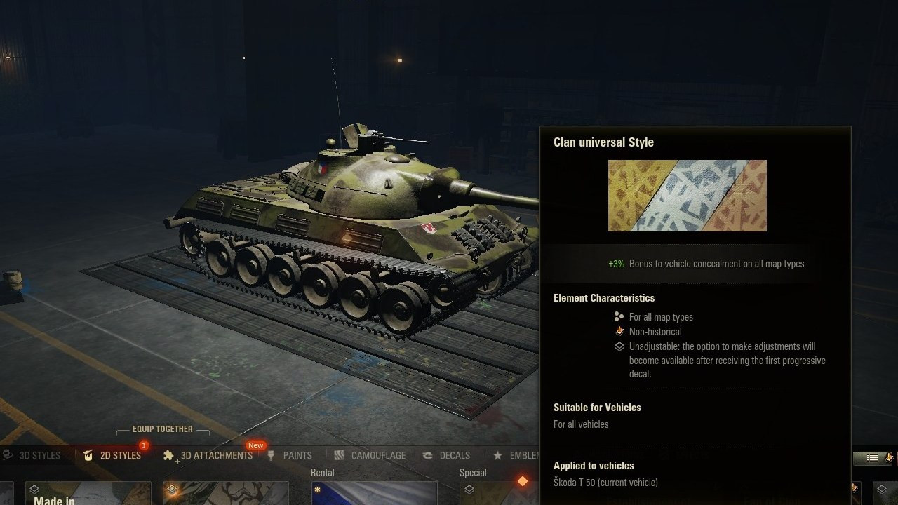 WoT clan universal camouflage style